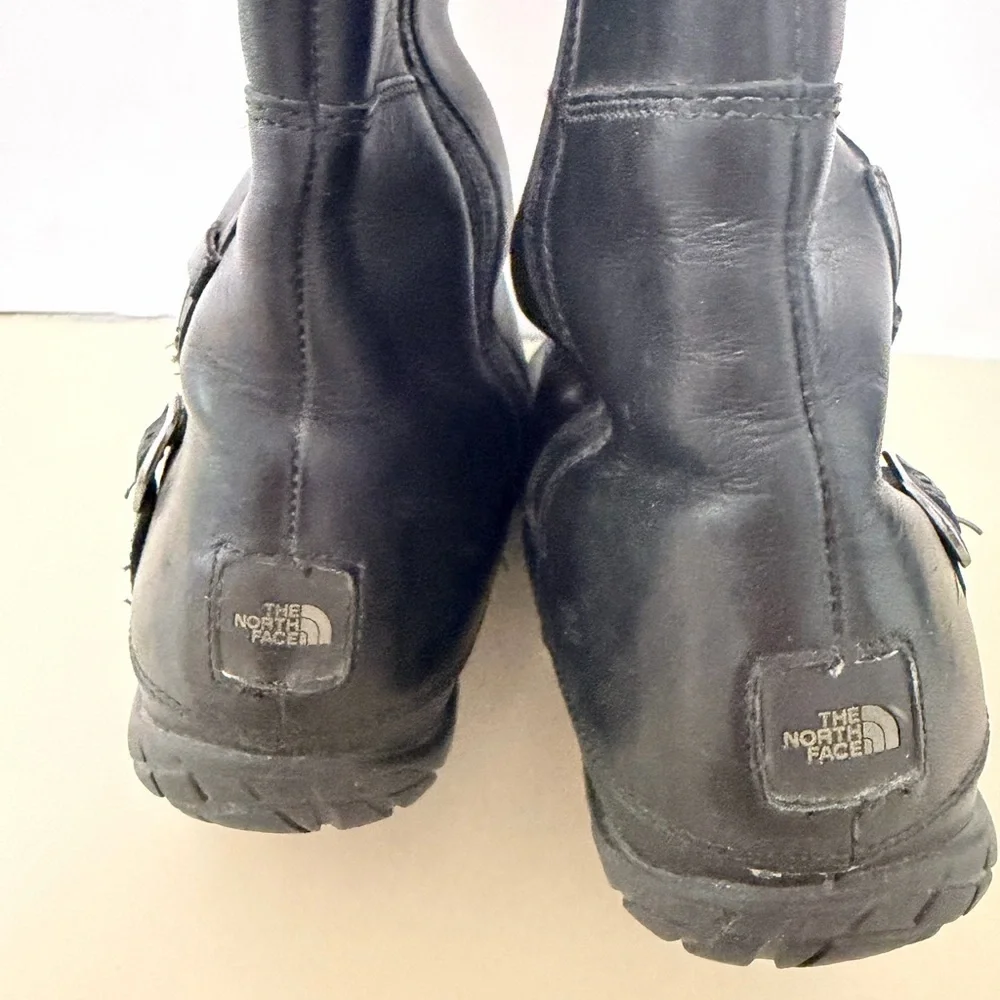 The North Face Camryn Black Leather Tall Waterproof Boots